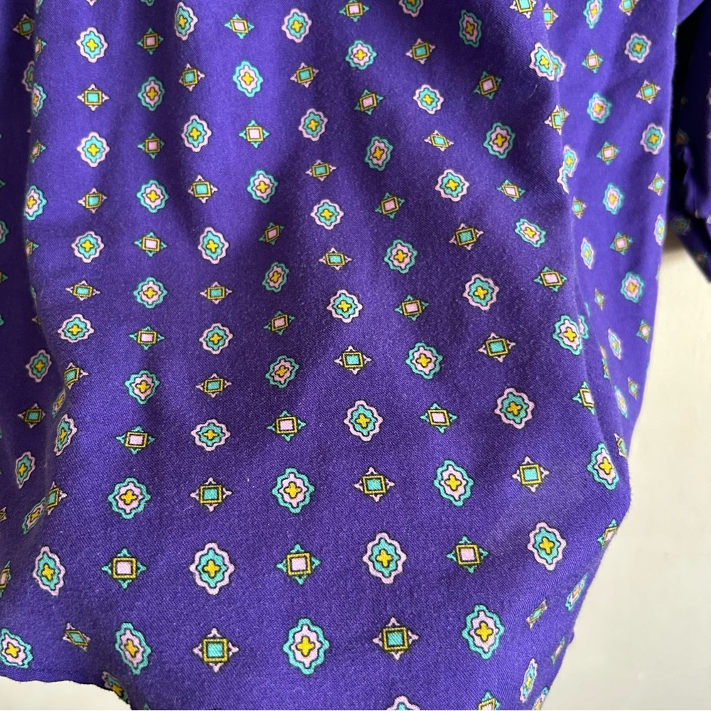 Vintage Patterned Flannel Button Down - image 4